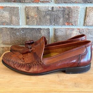 Giorgio Brutini Brown Leather Tassel Loafers